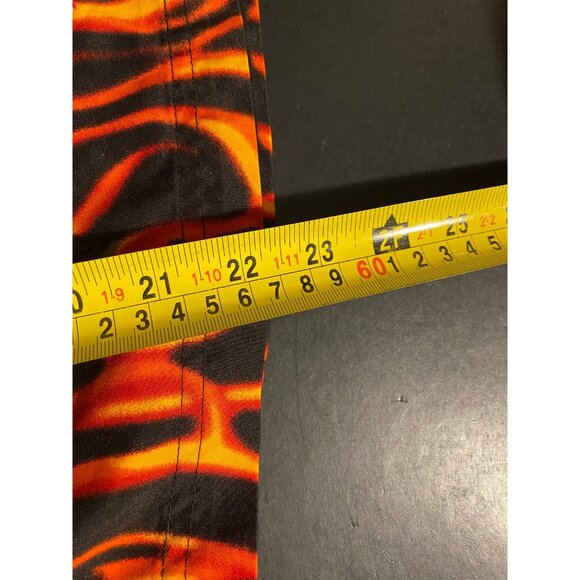 Vtg Anchor Blue Board Shorts Mens 32 10" Skulls Flames AOP Y2K Swim Trunks - Picture 5 of 6